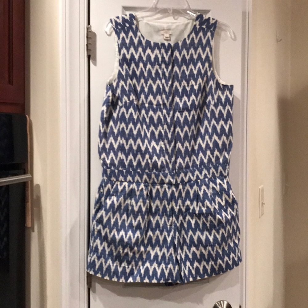 J. CREW linen/cotton romper. EUC. Size 8